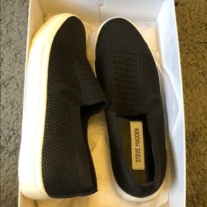 Steve Madden knit fashion sneakers